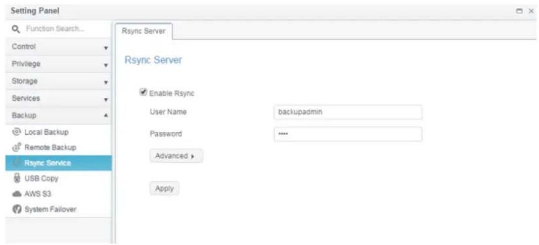 Thecus N4910U-S - Rsync Service - 1