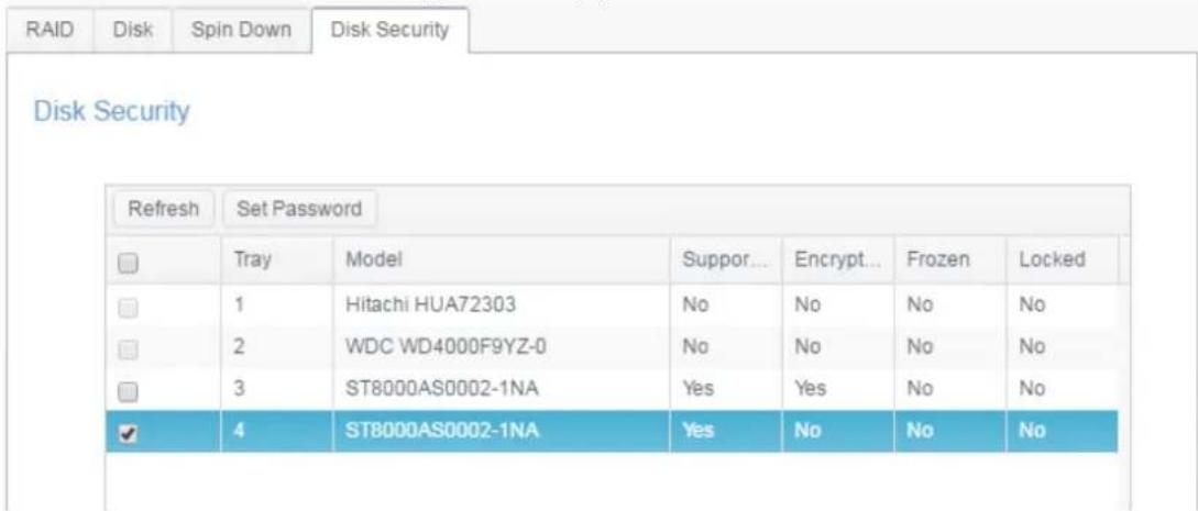 Thecus N4910U-S - Disk Security - 2