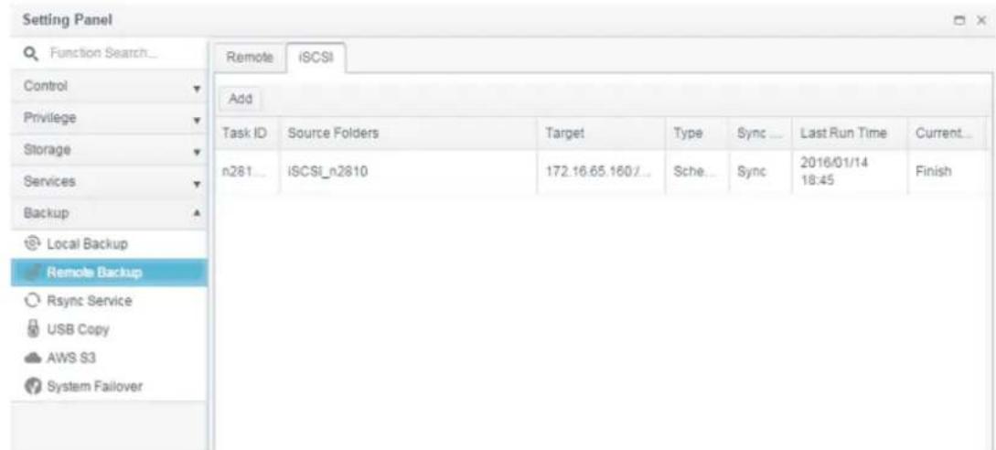 Thecus N4910U-S - Remote iSCSI Backup - 1