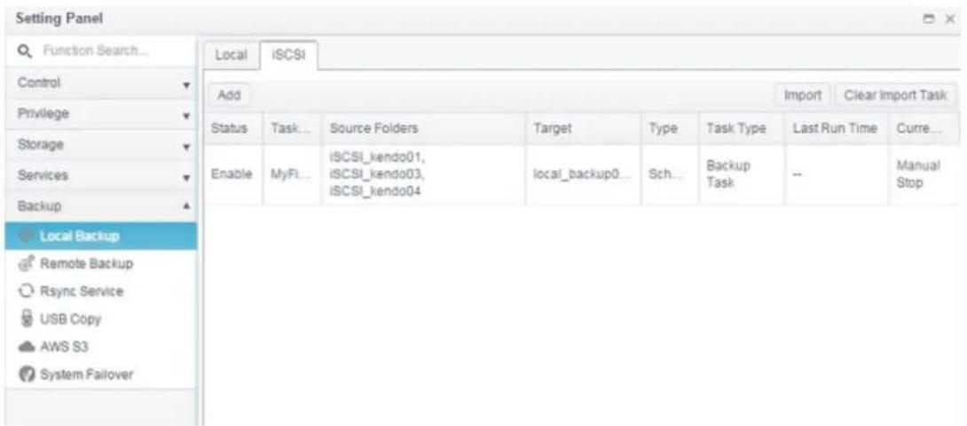 Thecus N4910U-S - iSCSI Backup - 1