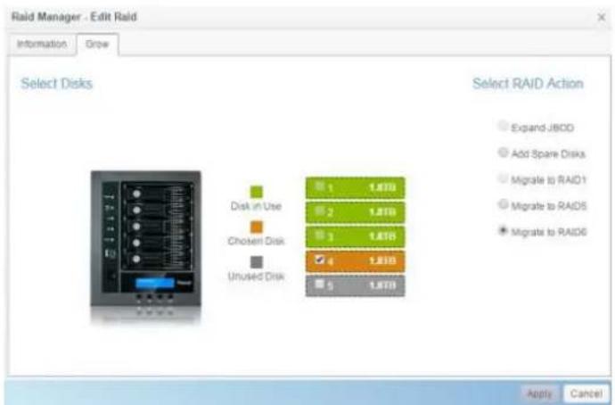 Thecus N4910U-S - Migrating a RAID - 2