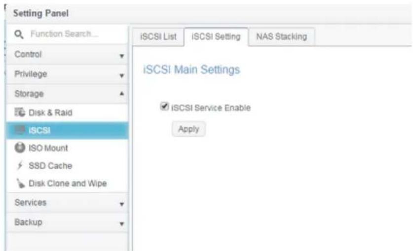 Thecus N4910U-S - iSCSI Setting - 1