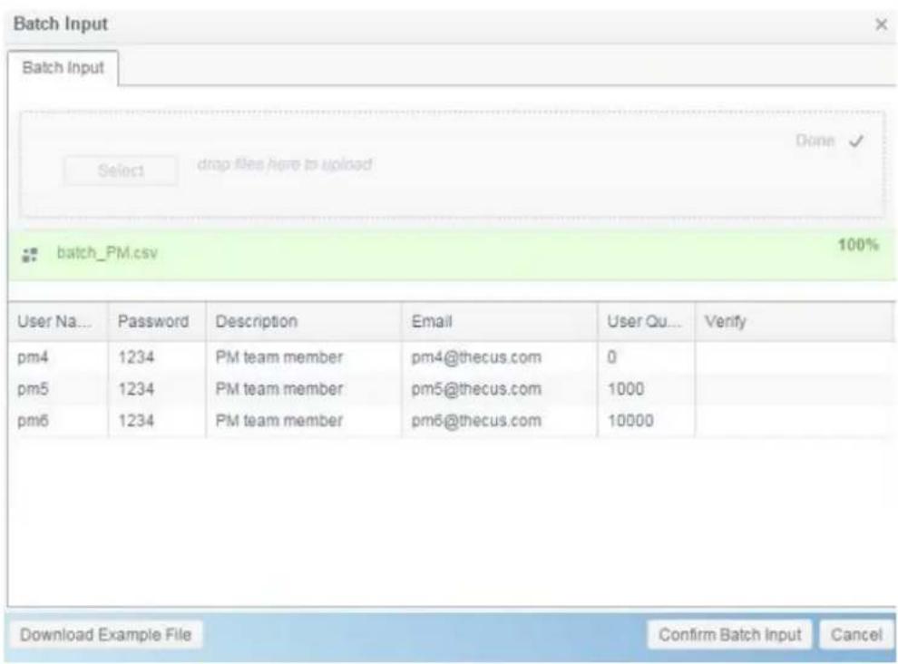 Thecus N4910U-S - Batch Input: - 1