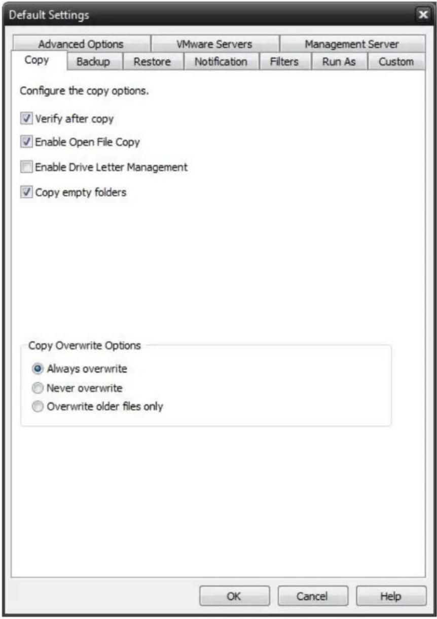 Novastor NovaBACKUP PC - Program Settings - 2