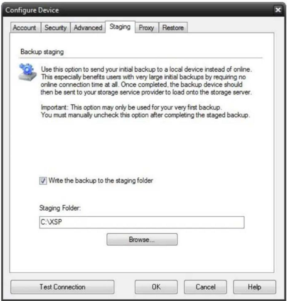 Novastor NovaBACKUP PC - xSP Staging Settings - 1