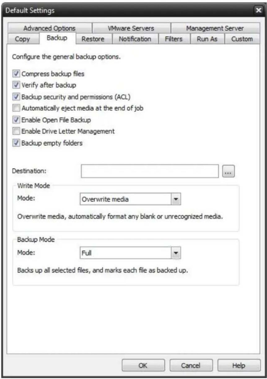 Novastor NovaBACKUP PC - Backup Tab - 1