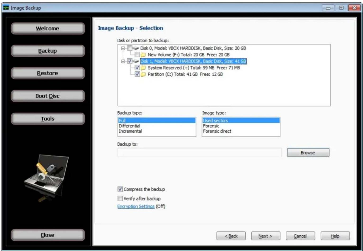 Novastor NovaBACKUP PC - Selection - 1