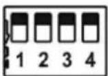 Kramer TP-590RXR - Setting the DIP Switches - 1