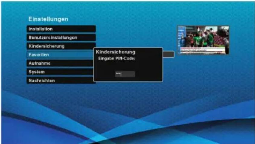 Schwaiger DTR700HD - Einstellungen der Favoriten - 2