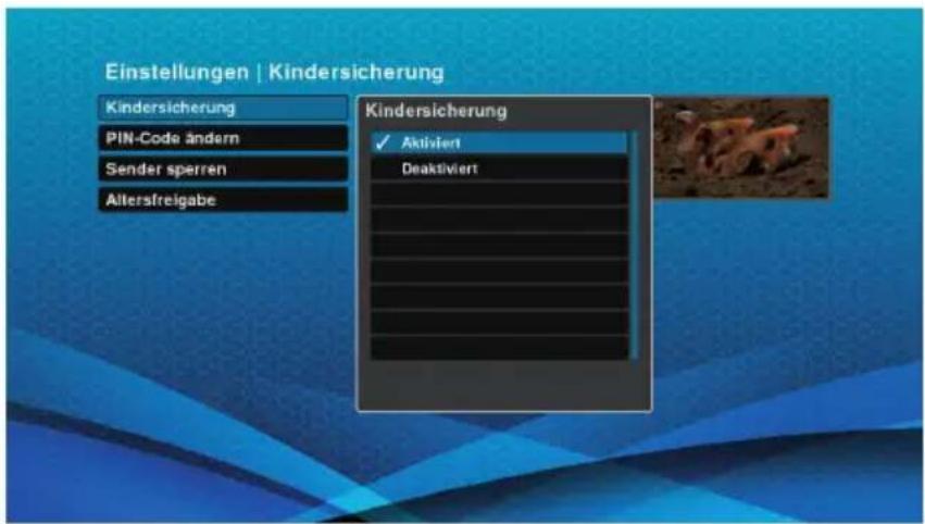 Schwaiger DTR700HD - Kindersicherung aktivieren - 2