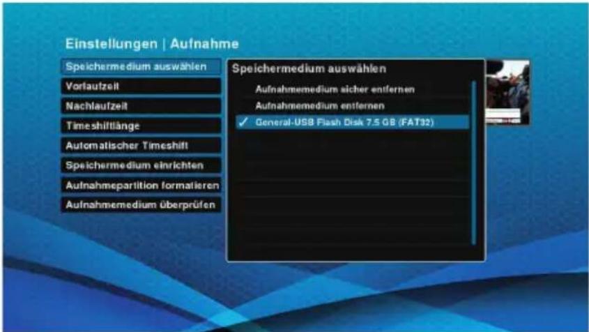 Schwaiger DTR700HD - Auswahl eines USB-Speichermedium - 3