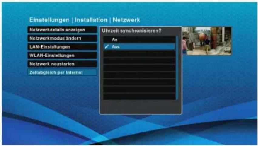 Schwaiger DTR700HD - Zeitabgleich per Internet - 2