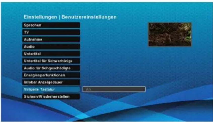 Schwaiger DTR700HD - Virtuelle Tastatur - 1