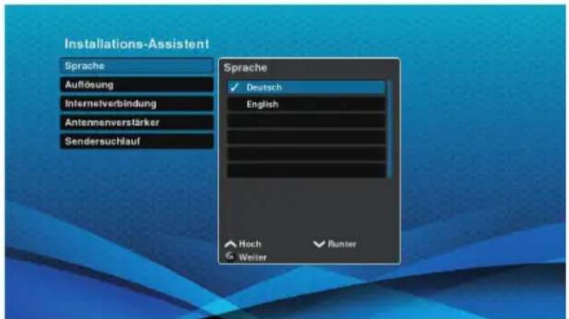 Schwaiger DTR700HD - Schritt 1 - Sprache - 1