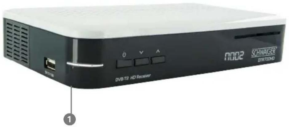 Schwaiger DTR700HD - Gerätevorderseite - 2