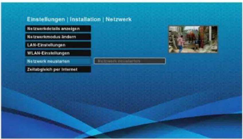 Schwaiger DTR700HD - Netzwerk neustarten - 1