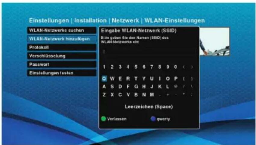 Schwaiger DTR700HD - WLAN-Netzwerk (SSID) hinzufügen - 2
