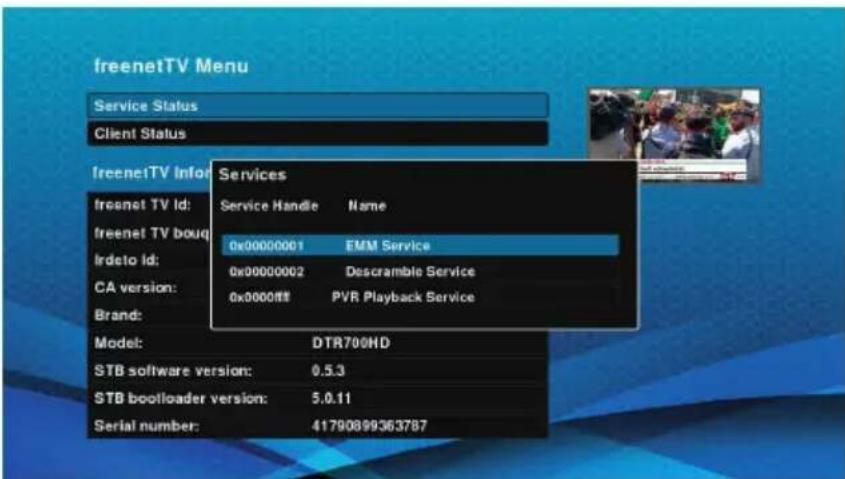 Schwaiger DTR700HD - Freenet TV Service Status - 2