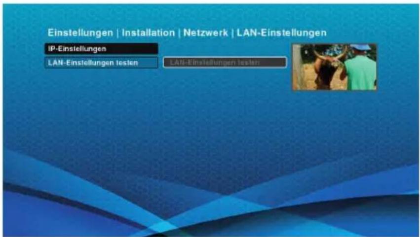 Schwaiger DTR700HD - LAN-Einstellungen testen - 1