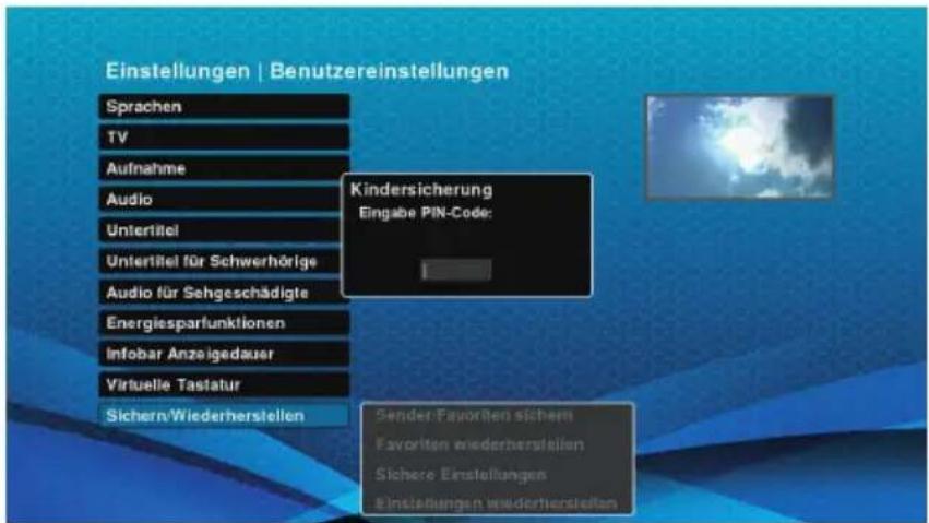 Schwaiger DTR700HD - Sichern und Wiederherstellung von Daten - 2