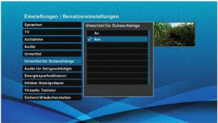 Schwaiger DTR700HD - Untertitel für Schwerhörige - 2
