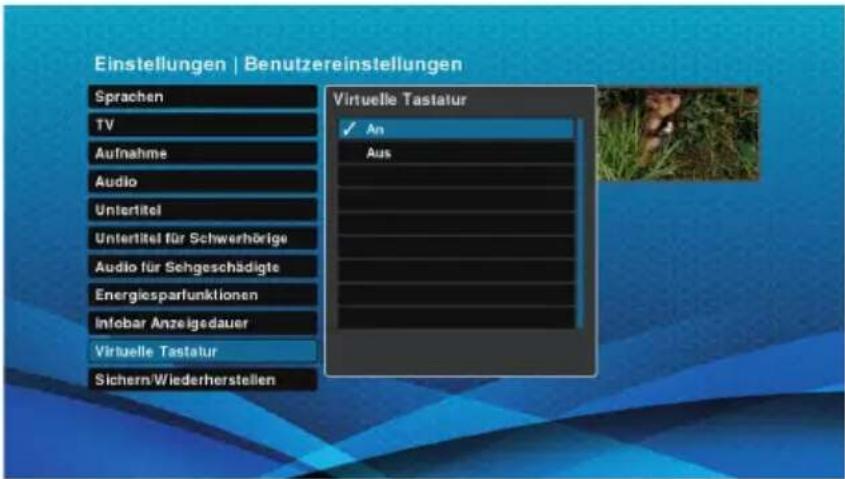 Schwaiger DTR700HD - Virtuelle Tastatur - 2