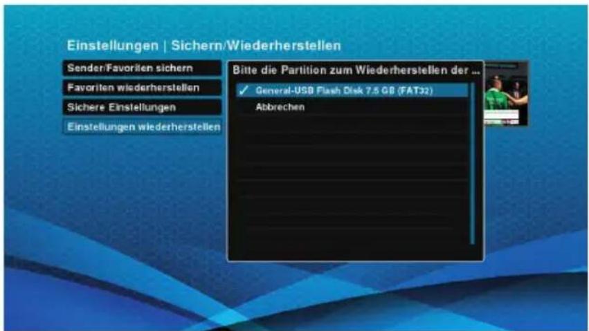 Schwaiger DTR700HD - Einstellungen wiederherstellen - 2