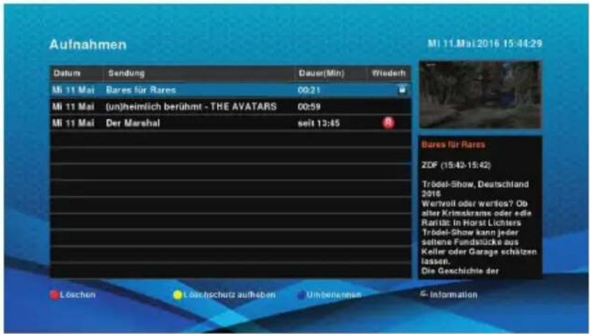 Schwaiger DTR700HD - Sperren und Entsperren von Programmen - 1