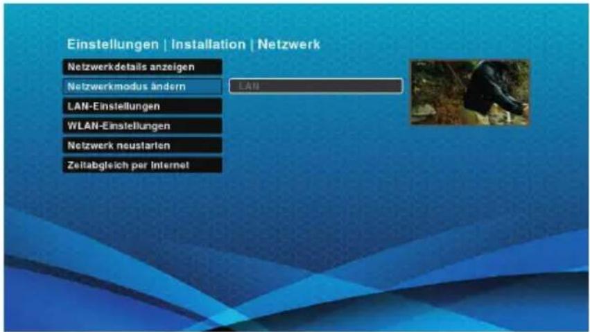 Schwaiger DTR700HD - Netzwerkmodus ändern - 1