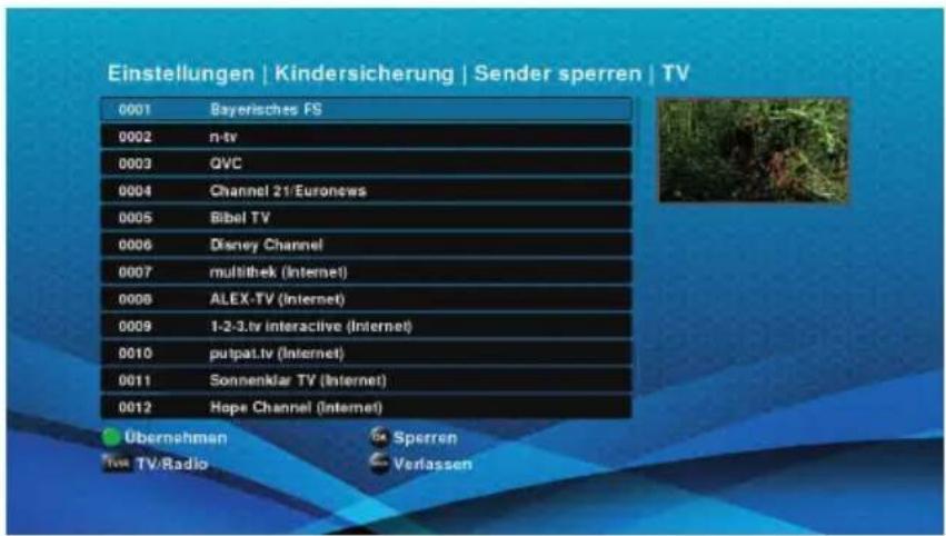 Schwaiger DTR700HD - Sender sperren - 2