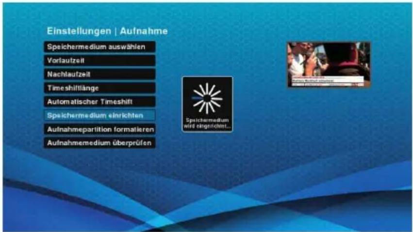 Schwaiger DTR700HD - Speichermedium formatieren - 2