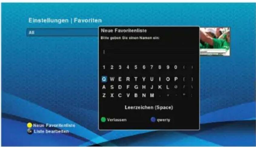 Schwaiger DTR700HD - Eine neue Senderliste hinzufügen - 1