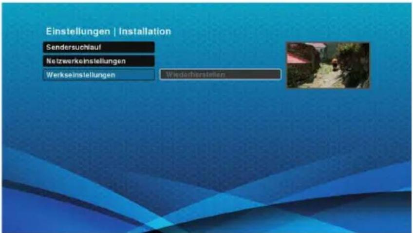 Schwaiger DTR700HD - Zurücksetzen auf Werkseinstellung - 1