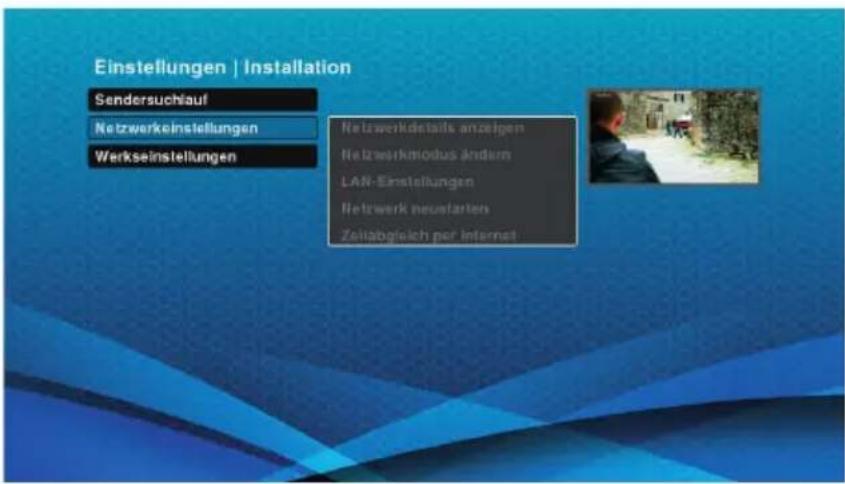 Schwaiger DTR700HD - Netzwerkeinstellungen (Internet einrichten) - 1