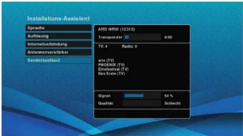 Schwaiger DTR700HD - Schritt 5 - Sendersuche - 1