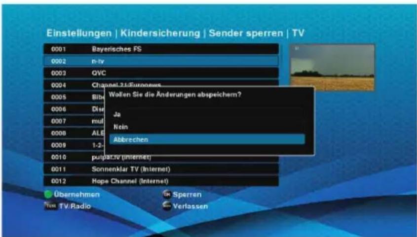 Schwaiger DTR700HD - Sender sperren - 3