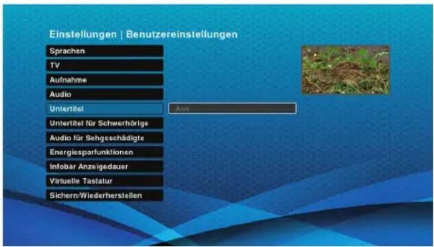 Schwaiger DTR700HD - Untertitel - 1