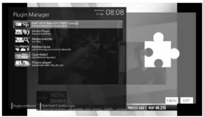 Opticum ODIN Plus - [ ⓘ MENU Ⓥ plugins] - 1