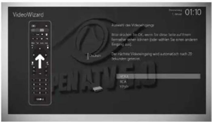 Opticum ODIN Plus - Schritt 1. Auswahl Video Eingang - 1