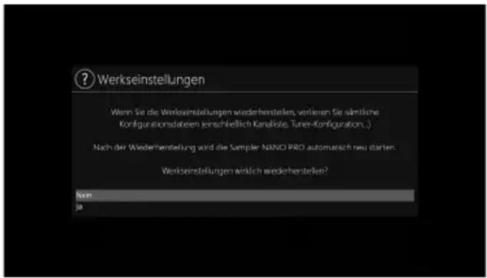 Opticum ODIN Plus - Auf Werkseinstellungen zurücksetzen - 1