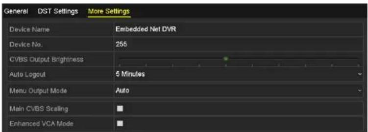 Hikvision DS-7204HUHI-K2 - Configuring More Settings - 2