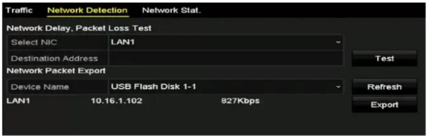 Hikvision DS-7204HUHI-K2 - Testing Network Delay and Packet Loss - 1