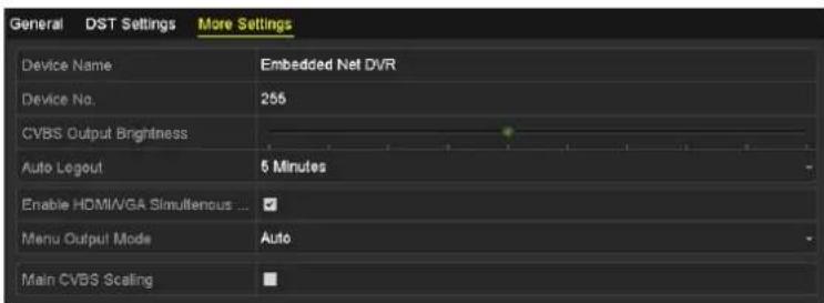 Hikvision DS-7204HUHI-K2 - Configuring More Settings - 4