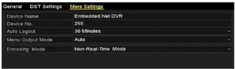 Hikvision DS-7204HUHI-K2 - Configuring More Settings - 1