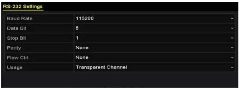 Hikvision DS-7204HUHI-K2 - - RS-232 Connecon - 1