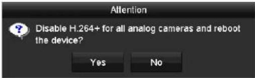 Hikvision DS-7204HUHI-K2 - Task 2: One-Key Disabling H.264+ for All Analog Cameras - 3