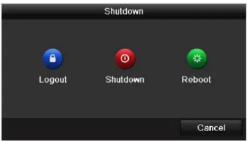 Hikvision DS-7308HUHI-K4 - Shung down the DVR - 1
