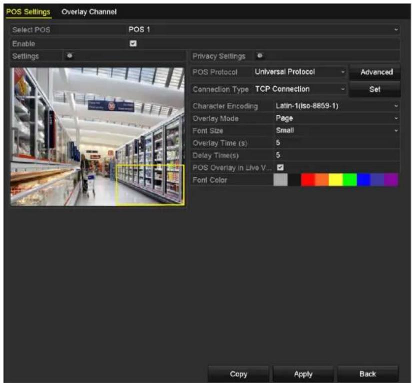 Hikvision DS-7308HUHI-K4 - Configuring POS Settings - 1