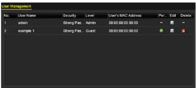 Hikvision DS-7308HUHI-K4 - Deleting a User - 1