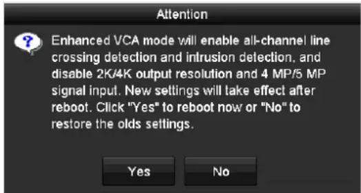 Hikvision DS-7308HUHI-K4 - Enable Enhanced VCA Mode - 1